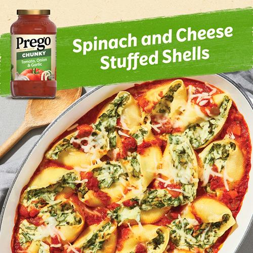 Prego Chunky Tomato With Garlic And Onion Pasta Sauce, 24 Oz Jar