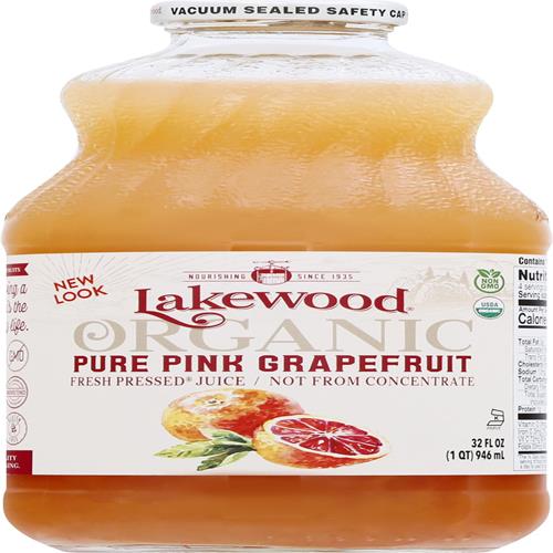 Lakewood Organic Fresh Pressed Pure Pink Grapefruit (1 X 32 Fl Oz)