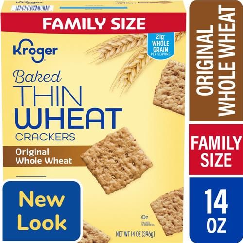 Kroger Baked Wheat Crisp Crackers 14 oz