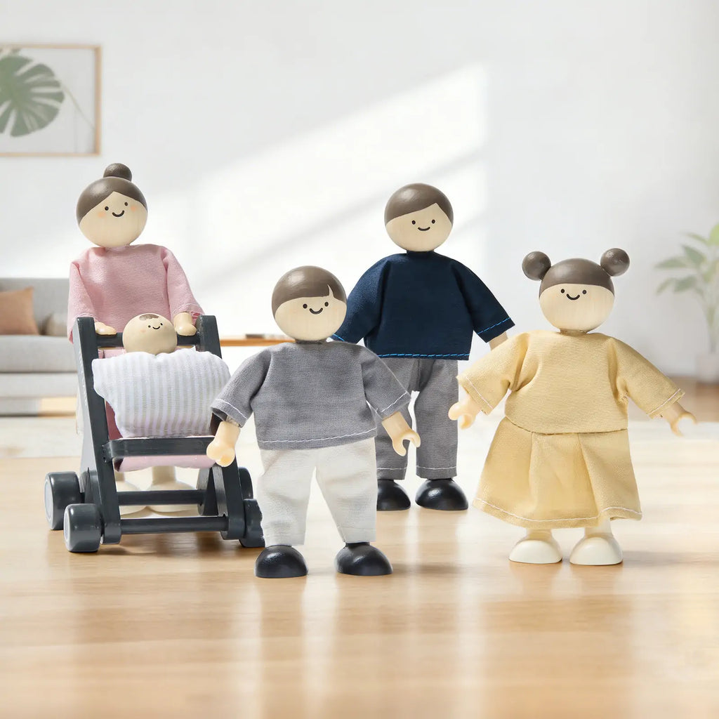 Tiny Land® Sweetwood Pegasus Dollhouse & Wooden Dollhouse Dolls