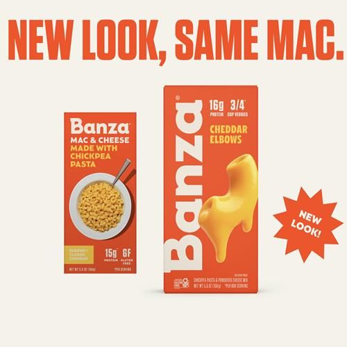 Banza Elbows & Classic Cheddar Mac And Cheese - High Protein, Gluten Free, And Lower Carb Protein Mac And Cheese - 5.5Oz