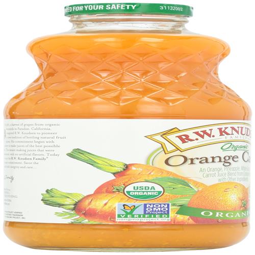 R.W. Knudsen Family Organic Orange Carrot Juice Blend, 32 Ounces