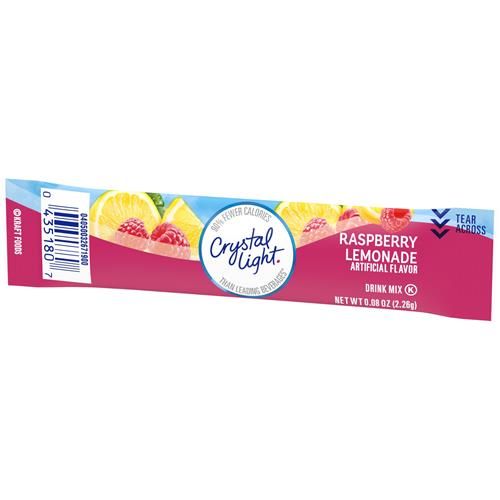 Crystal Light Sugar-Free Raspberry Lemonade On-The-Go Powdered Drink Mix 10 Count
