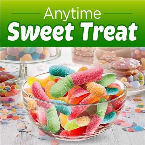 Kroger Sour Neon Gummi Worms Candy Bag 6 oz
