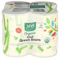 Whole Foods Market Organic No Salt Added Cut Green Beans, 14.5 Ounce, 4 Pack