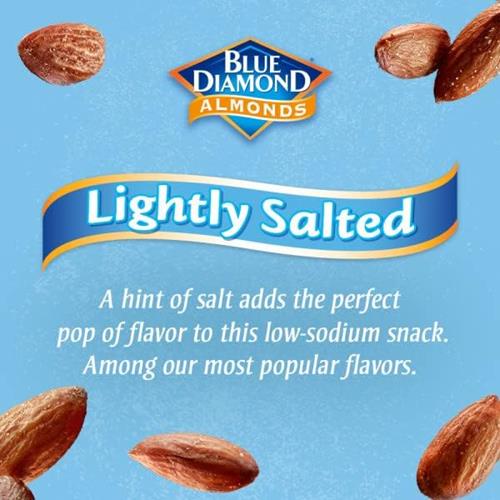 Blue Diamond Almonds, Lightly Salted, Low Sodium, 6 Ounce