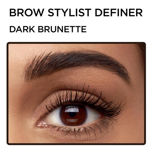 Loreal Paris Makeup Brow Stylist Definer Waterproof Eyebrow Pencil, Ultra-Fine Mechanical Pencil, Draws Tiny Brow Hairs And Fills In Sparse Areas And Gaps, Dark Brunette, 0.003 Ounce (Pack Of 1)