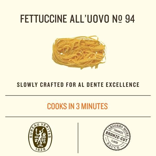 Rummo Fettuccine Pasta N.94 - Fettuccine Pasta Noodles, Dry Pasta, Curly Noodles, Egg Noodles, Italian Pasta - 8.82 Ounce (Pack Of 1)