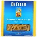 De Cecco Pasta Lisce Penne Pasta, 16 Oz