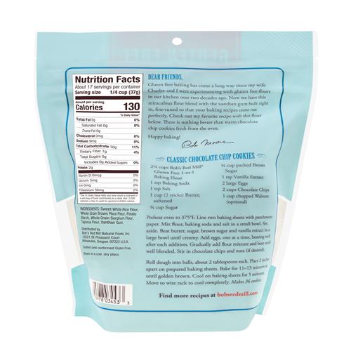 Bobs Red Mill Gluten Free 1 To 1 Baking Flour, 22Oz (Pack Of 1) - Non Gmo, Vegan, Kosher