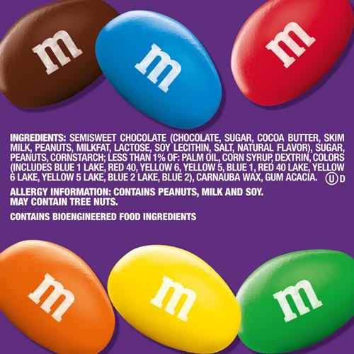 M&Ms Peanut Dark Chocolate Candy, Sharing Size, 9.4 Oz Resealable Bag