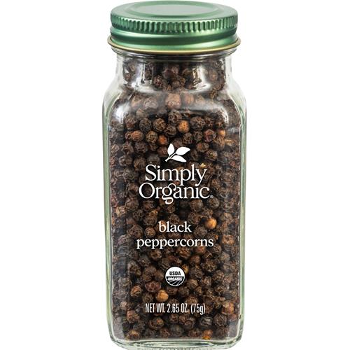 Simply Organic, Black Peppercorns, 2.65 Oz