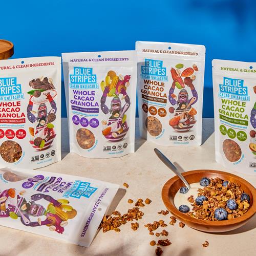 Blue Stripes Almond Butter Cacao Granola, 8 Oz