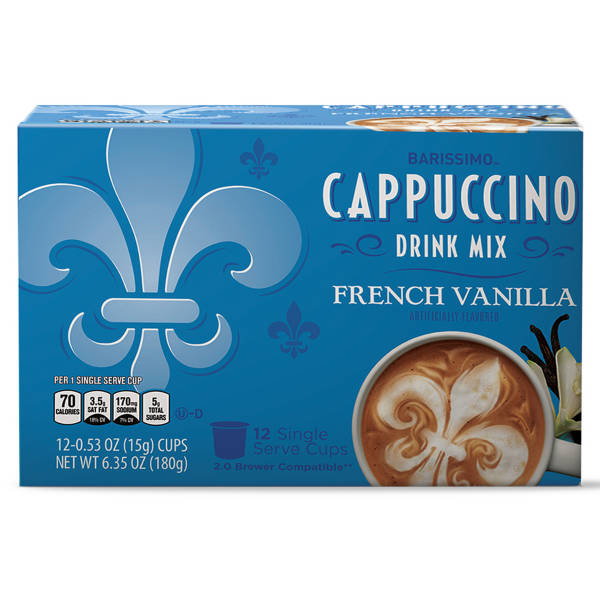 Barissimo French Vanilla Cappuccino Coffee Pods, 12 count