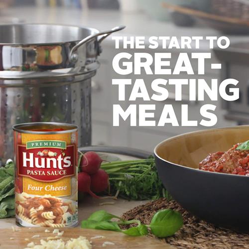 Hunts Four Cheese Pasta Sauce, 24 Oz