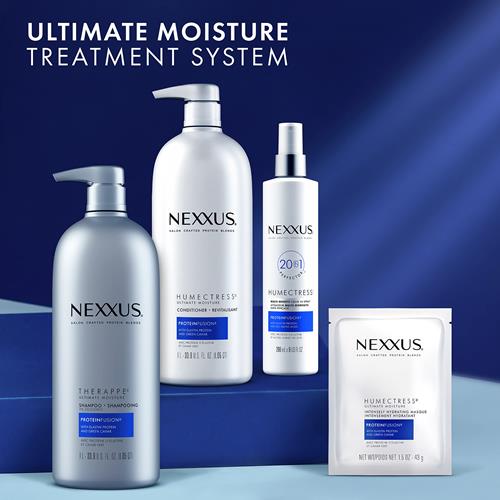 Nexxus Humectress Moisturizing Conditioner Ultimate Moisture For Dry Hair Moisturizing Proteinfusion With Elastin Protein And Green Caviar 33.8 Oz