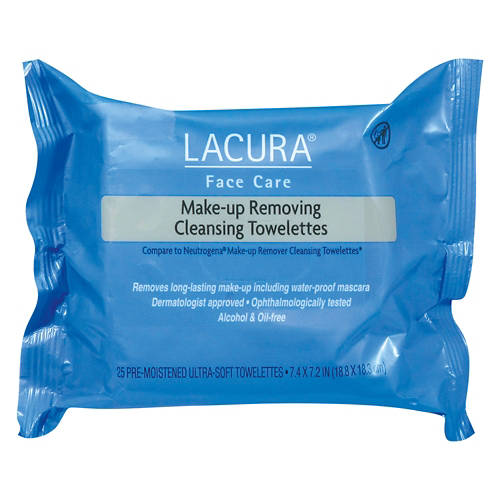 Lacura Make-up  Removing Cleansing Towelettes, 25 count