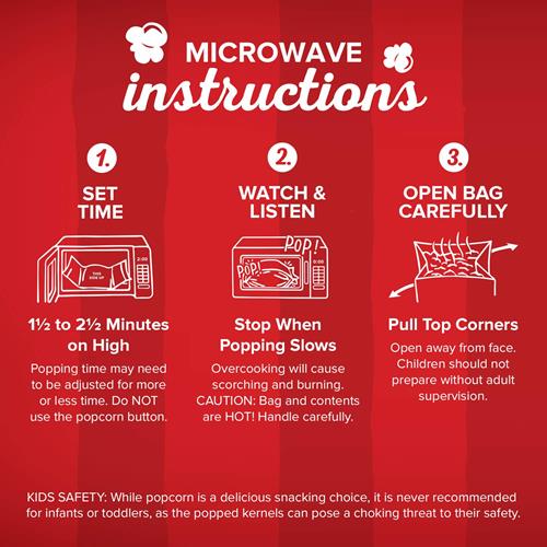 Orville Redenbachers Microwave Popcorn, Kettle Corn, 3.28 Oz., 6-Count
