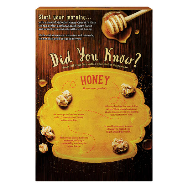 Millville Honey Crunch n Oats Original Cereal, 18 oz