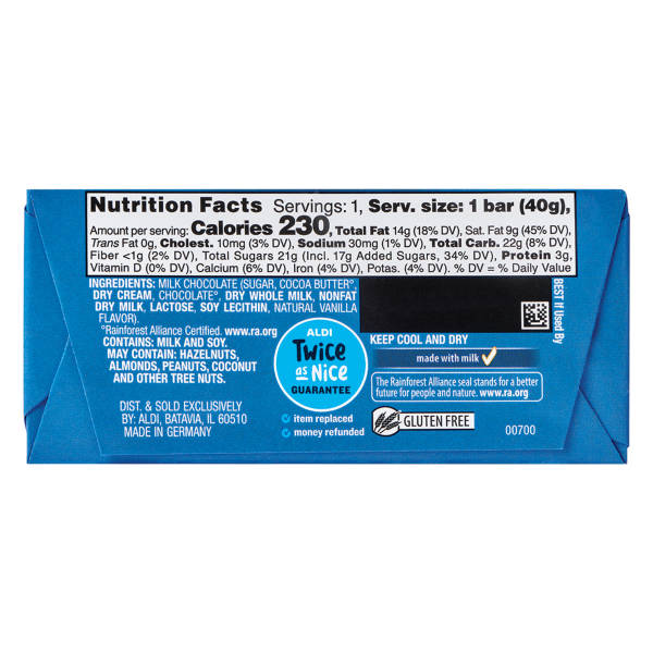 Choceur Milk Mini Chocolate Bars, 5 count - 5 x 1.4 oz.