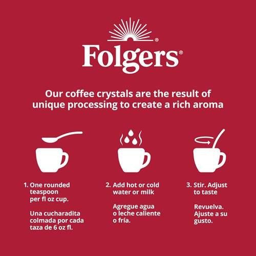 Folgers Classic Decaf Instant Coffee, 8 Ounce