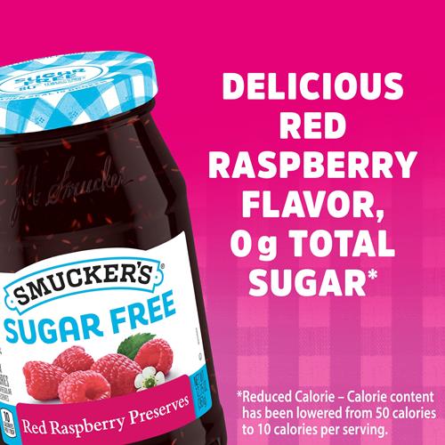 Smuckers Sugar Free Red Raspberry Preserves, 12.75 Ounces