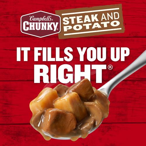Campbell’S Chunky Soup, Steak And Potato Soup, 18.8 Ounce Can