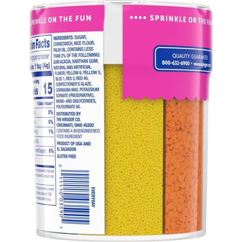 Kroger 6 Cell Sprinkle Mix 6.4 oz