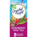 Crystal Light Sugar-Free Raspberry Iced Tea Naturally Flavored Powdered Drink Mix 6 Count Pitcher Packets