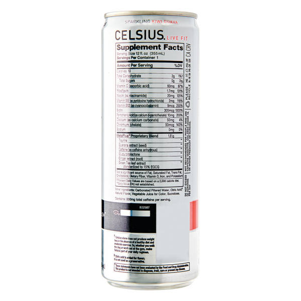 Celsius Kiwi Guava Sparkling Drink, 12 fl oz
