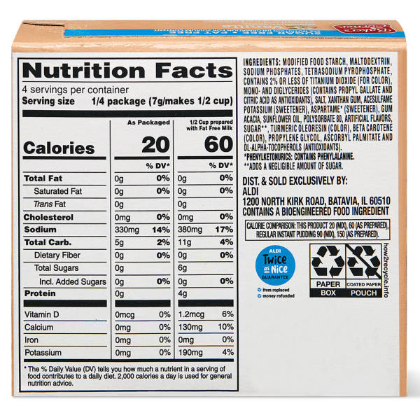 Baker's Corner Instant Vanilla Pudding Mix, 3.4 oz