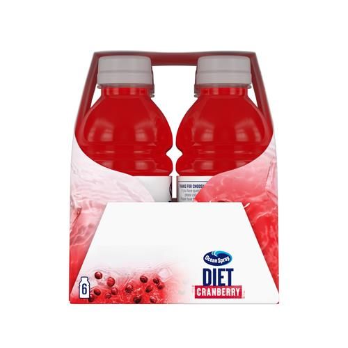 Ocean Spray Diet Cranberry Juice Drinks, 10 Fl Oz Bottles, 6 Count (Pack Of 1)