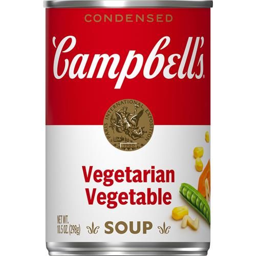 Campbells Condensed Vegetarian Vegetable Soup, 10.5 Oz Can