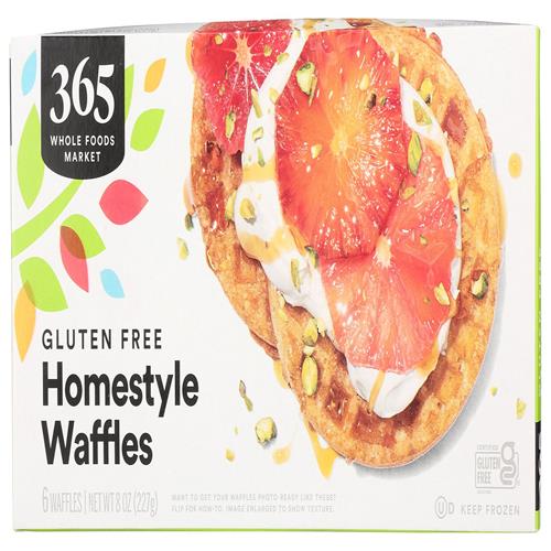 Whole Foods Market Gluten Free Waffles, 8 Ounce