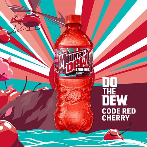 Mountain Dew Code Red, 2 Liter Bottle