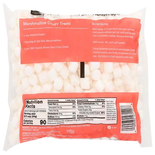 Whole Foods Market, Mini Marshmallows, 10 Oz