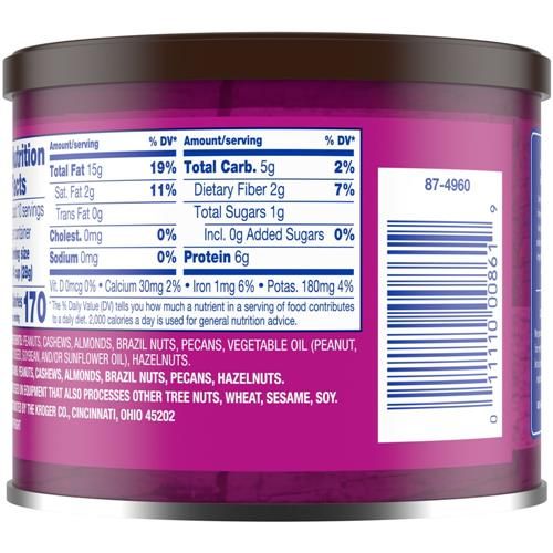 Kroger Unsalted Mixed Nuts 10.3 oz