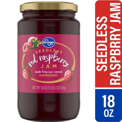 Kroger Raspberry Jam Seedless 18 oz