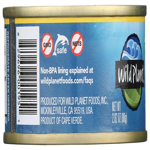 Wild Planet Evoo Skipjack Snack Cup, 2.82 Oz