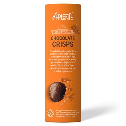 Aplenty Salted Caramel Chocolate Crisps, 4.4 Oz