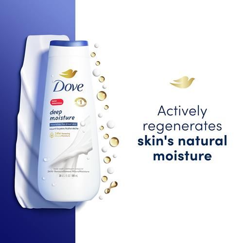 Dove Body Wash Deep Moisture 2 Count For Dry Skin Moisturizing Skin Cleanser With 24Hr Renewing Micromoisture Nourishes The Driest Skin 20 Oz