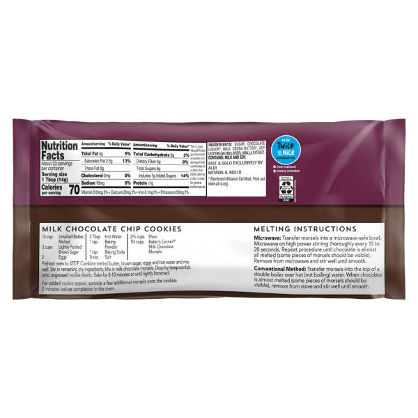 Baker's Corner Milk Chocolate Morsels, 11.5 oz