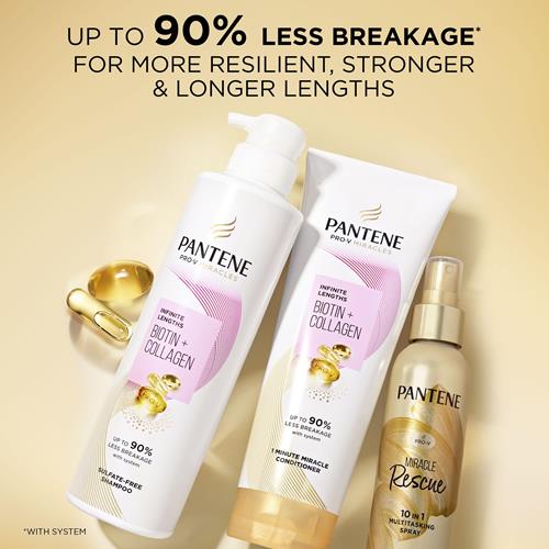 Pantene Pro-V Miracles Infinite Lengths Biotin + Collagen 1 Minute Miracle Conditioner 10.9 Fl Oz