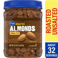 Kroger Roasted Unsalted Almonds 32 oz