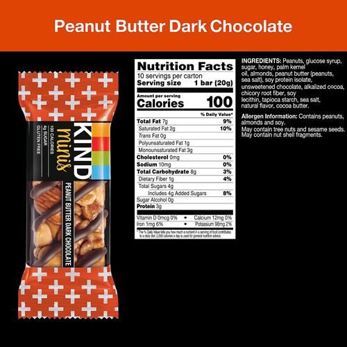 Kind Minis, Peanut Butter Dark Chocolate, 0.7 Oz (Pack Of 10)