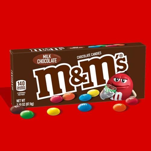 M&Ms Milk Chocolate Candy Theater Box, 3.1 Oz