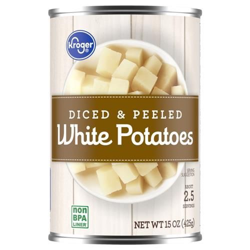 Kroger Diced & Peeled White Potatoes 15 oz