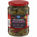 Kroger Hot & Sweet Snackers Pickles 24 fl oz
