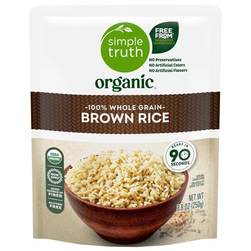 Simple Truth Organic 90 Second 100% Whole Grain Brown Rice 8.8 oz