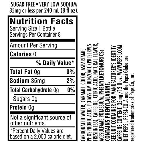 Diet Pepsi, 12 Fl Oz Bottles, 8 Pack